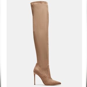 Steve Madden Vava Taupe Over the Knee Boot
